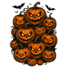 Scary Halloween Pumpkins Shirt Party