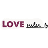 Love rules - Spruch Handlettering