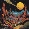 Futuristic Alien Planet Sky