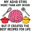 ADHD Brain Cooking Art