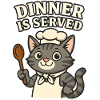 Cook Cat – Dinner is Served