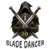Blade Dancer – Kapuze mit zwei Schwertern