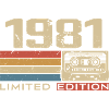 Legenden 1981 Vintage 1981 Jubileum 1981 vintage