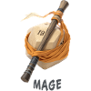 D20 with Wand – Mage Fantasy Dice