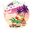 Lässiger Urlaubssommer Motiv