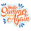 Summer inscription with cheerfulness
