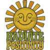 Radiate Positivity Sun Illustration
