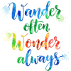 Inspirierendes Aquarell-Typografie-Design