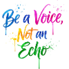 Inspirational Rainbow Protest Quote Design