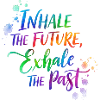 Inspirational Rainbow Calligraphy Design