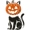 Pumpkin Cat Halloween Design
