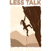 Climber Silhouette Motivational Design