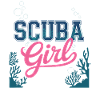 Scuba Girl Diving Design