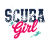 Scuba Girl Diving Design
