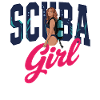 Scuba Girl Diving Design
