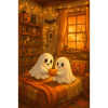 Halloween cute ghosts