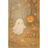 Halloween Herbst Geist im Wald