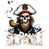 St.Pauli Kiez Hamburg Totenkopf Sankt Pauli