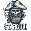 St.Pauli Kiez Hamburg Totenkopf Sankt Pauli
