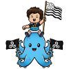 Bretagne Breizh – Breton Child Octopus Gwenn ha Du