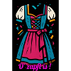 Traditionelles Dirndl mit moderner Farbpalette