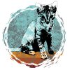 Cat portrait in artistic style