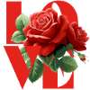 Romantic Rose Love Design