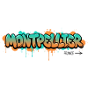 Graffiti style Montpellier city name design