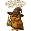 Witch Owl – Magic Potion at Midnight