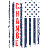 American flag style with modern aesthetics