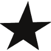 Minimalist Schwarzer Stern - Handgezeichent
