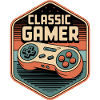Classic Gamer Retro Controller Badge