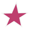 Minimalist Pink Star Illustration