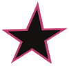 Pink Border Star Design