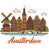 Charming Amsterdam cityscape