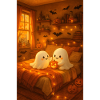 Autumn Ghosts Halloween Cute