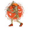 Skeleton Baseball Player Spooky Halloween
