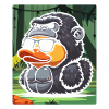 Urban gorilla with sunglasses