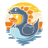 Dinosaur Duck Creation with Stegosaurus