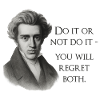 Kierkegaard Citat: Gør det eller lad være, gør det
