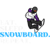 Eat Sleep Snowboard Répéter