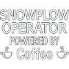 Conducteur de chasse-neige à café