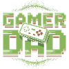Gamer Dad Pixel Art Design