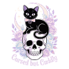 Mystical Cats and Bones Design