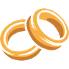 Two Rings Cartoon Illustration