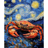 Crabe style Van Gogh étoilé