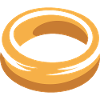 Golden Ring Cartoon Illustration