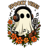 Spooky Vibes Music Spirit Design