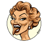Retro Cartoon Comedy woman Illustration