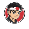 Anime Samurai Charakter Illustration